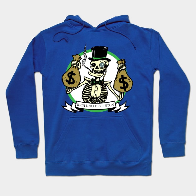 Rich Uncle Skeleton Hoodie by deancoledesign